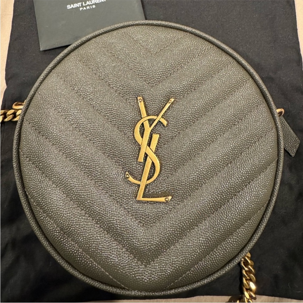 Saint Laurent YSL Sac Round Bag Crossbody